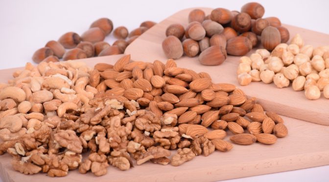 almonds walnuts hazelnuts